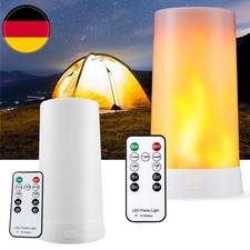 2x LED-Flammeneffekt-Licht,USB-wiederaufladbar,Flammenlose Kerzen Nachtlicht DHL