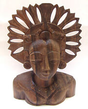 Büste der Hindugöttin „Shiva Dewi Kwan Yin“ aus Palisander Holz "extrem selten"