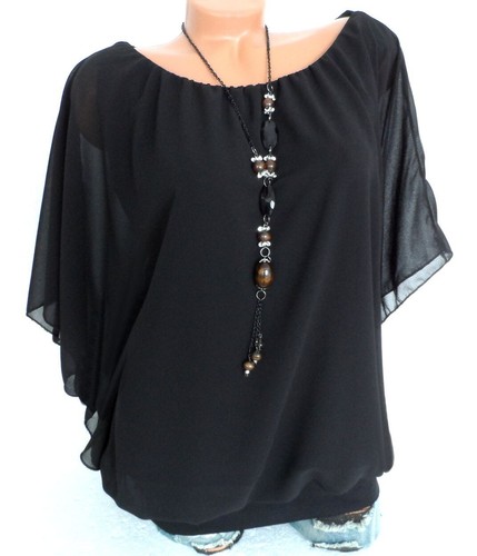 Chiffon tunika bluse - tunika,