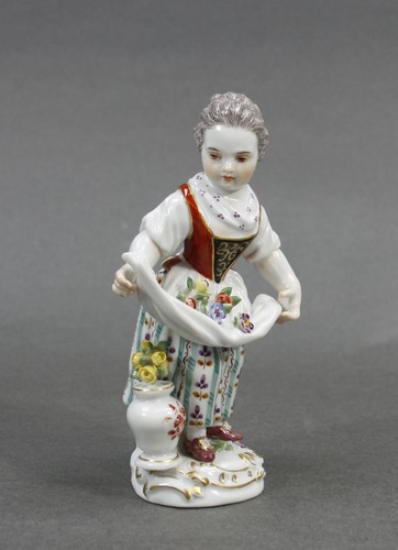 Meissen figur gärtnerkind mit - meissen,