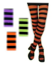 Ringel-Strumpfhose schwarz