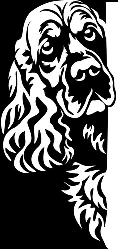 Cocker spaniel aufkleber - cocker,