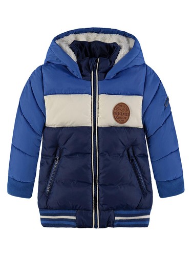 Blaue jungen winterjacke kanz - jungen-winterjacke,