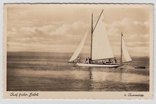 AMMERSEE Segelboot Yacht Gaffelsegel Besan Besansegel * Foto-AK um 1930