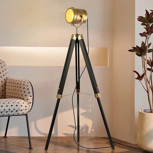 Vintage tripod stehlampe - stehlampe,