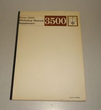 Werkstatthandbuch rover 3500 - werkstatthandbuch,