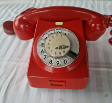 Wählscheiben Telefon Rot