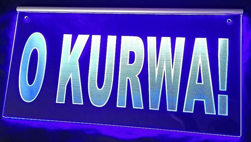 Kurwa led namensschild oder - led,
