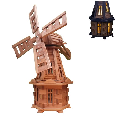 Hölzerne gartenwindmühle w3s - hölzerne,
