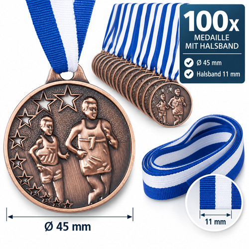 100 medaillen laufen marathon - 100,