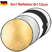 110cm 5in1 Faltreflektor Rund Studio Foto Reflektor mit Griff