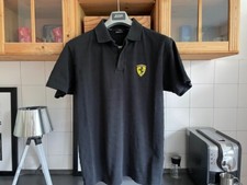 FERRARI F-1 Polo SHIRT Hemd Schwarz Gr. M