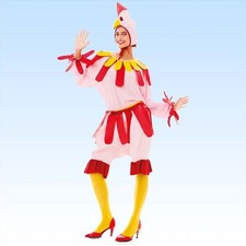 Tierkostüm Huhn Damenkostüm Tier Kostüm Faschingskostüm Tierwelt Karneval Hahn