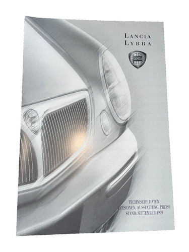 Prospekt brochure lancia - brochure, lybra