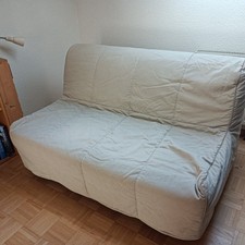 Bezug IKEA Lycksele für 2er Bettsofa Cord Beige