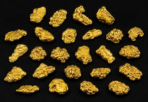 Goldnuggets aus yukon - aus,