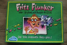 FRITZ FLUNKER Das verrückte Partyspiel 3-8 Spieler ab 8 Jahren KOMPLETT GUT 