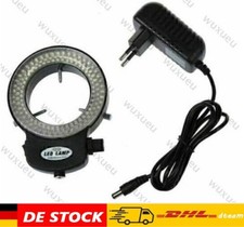 144 LED Mikroskop Ringlicht Ringleuchte 0-100% einstellbar Lampe fuer Mikroskope