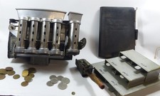 Schaffner Tasche Nürnberg Wechsler Stempel Geldtasche DM Münzen Fahrscheinblech