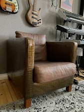 Designer Sessel Machalke Ledersessel Krokostyle Retro Sammlerstück
