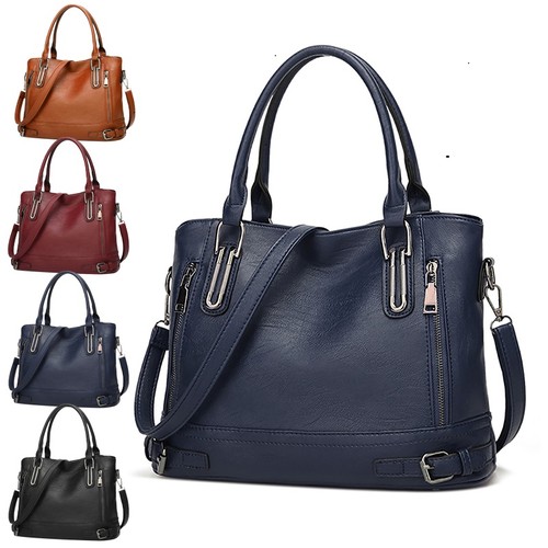 Damen leder handtasche shopper - leder,