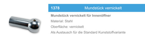 Kini mundstück vernickelt - mundstück,