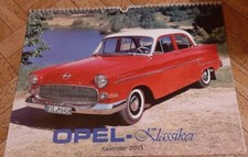 OPEL Klassiker Kalender 2003 neuwertig, 42 x 30 cm, 12 Fotos 