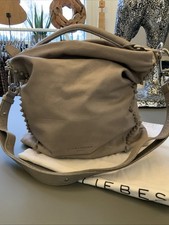 Liebeskind Berlin Beuteltasche Handtasche Schultertasche Beutel Leder Taupe