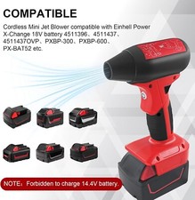 Jet Dry Mini Gebläse 130000 RPM Speed 4-Speed Control für Einhell Power X-Chang