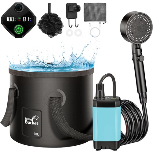 Tragbare campingdusche akku - tragbare,
