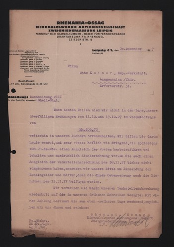 Leipzig brief 1927 - leipzig,,