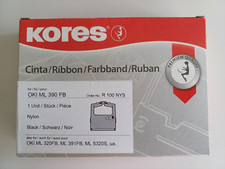 Farbband Ribbon für OKI ML 390 FB, Nylon, schwarz Kores R100NYS