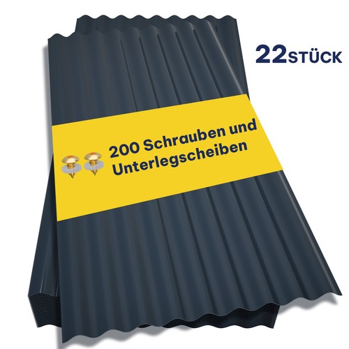 22x profilplatte 13m - profilplatte, 13m²
