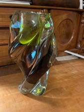 Joska Kristallglas Vase," Swing" mundgeblasen, 70er Jahre