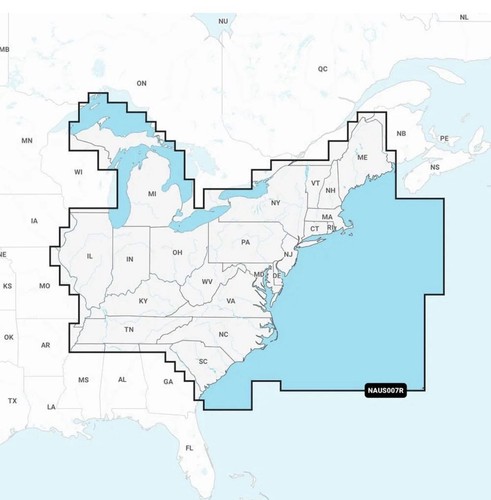 Navionics naus007r east - navionics,