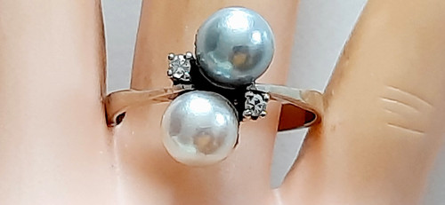 Gold ring 585 ooo - ring, 14