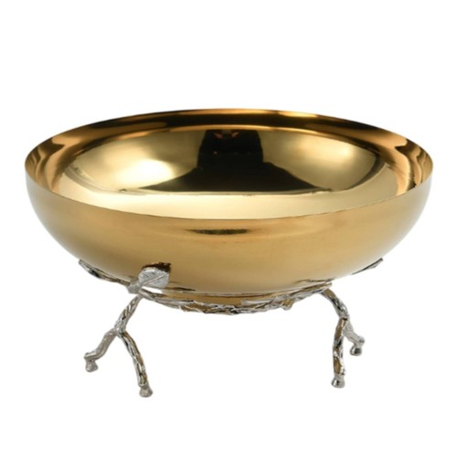 Metallschale mit ständer - metallschale,