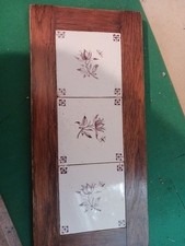  3 Alte Delfter Kacheln Mit Insekten Handgemalt Nr 2