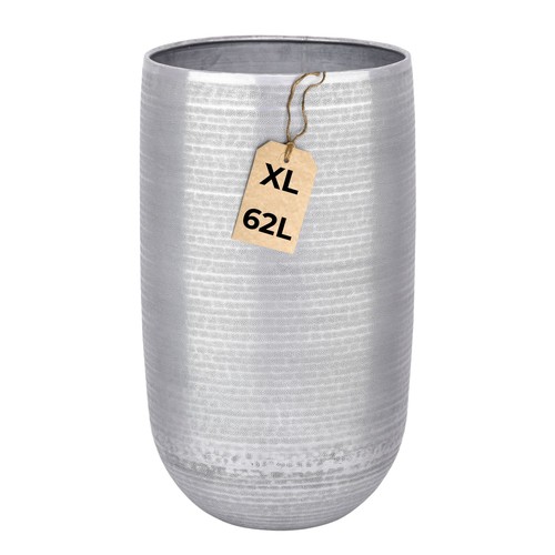 Blumentopf silber aluminium - blumentopf,