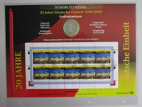 Brd numisblatt 2010 - 4/2010,, 20