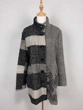 Desigual Gray Check High Neck