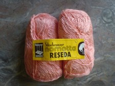 Schachenmayr Nomotta Reseda PINK 100% Baumwolle W-Germany vintage neu 100 g.