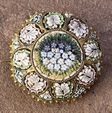 Alte Millefiori Brosche