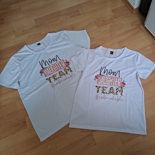 Mutter tochter shirts - t-shirts, weiß