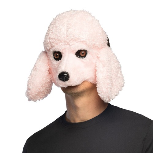 Coco rosa pudel plüsch maske - rosa,