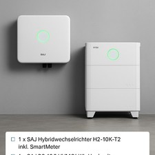 10kW Hybrid Wechselrichter 3 Phasig 230V SAJ Inkl  passender 10kWh Batterie