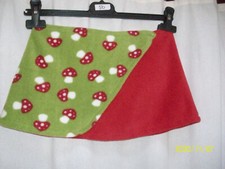 Mädchen Rock  Kinder Rock  Fleece Minirock Wickelrock   Gr.116/122 