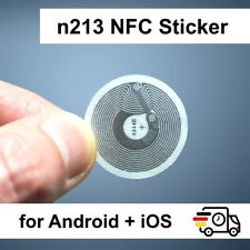 1-20 NFC Tag 180 Byte - Sticker n213 RFID Tags - für Android & iPhone EU