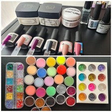 8 Farbgele, 3 Aufbaugele, 2 Base Gele, Nagel Set Soak Off UV Starter, Glitzer