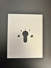 Abdeckplatte 4.28 WU Alu für Schlüsselschalter Garage Tor Rollo 10x12,5 cm